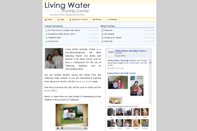 Living Water Worship Center Screenshot